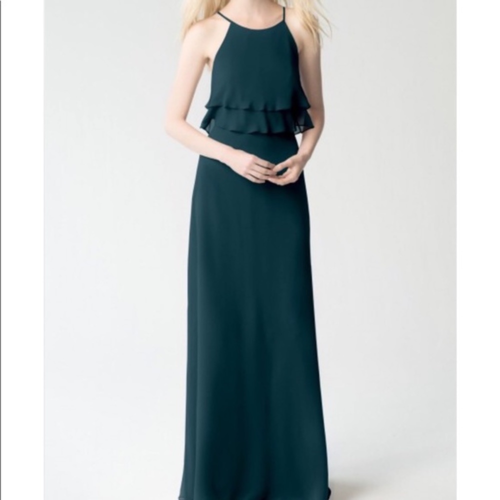 NEW Jenny Yoo Charlie Ruffle Bodice Gown Size 2